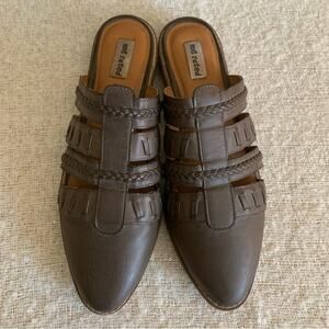 NOT RATED Monty Mule Faux Leather Slip On Pointed Toe Women’s Size 8.5